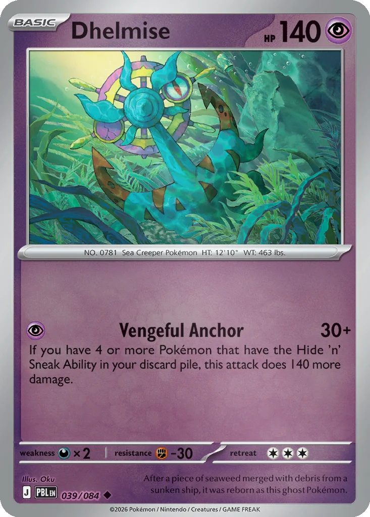 Dhelmise 039/084 ME05: Pitch Black (Reverse holo)