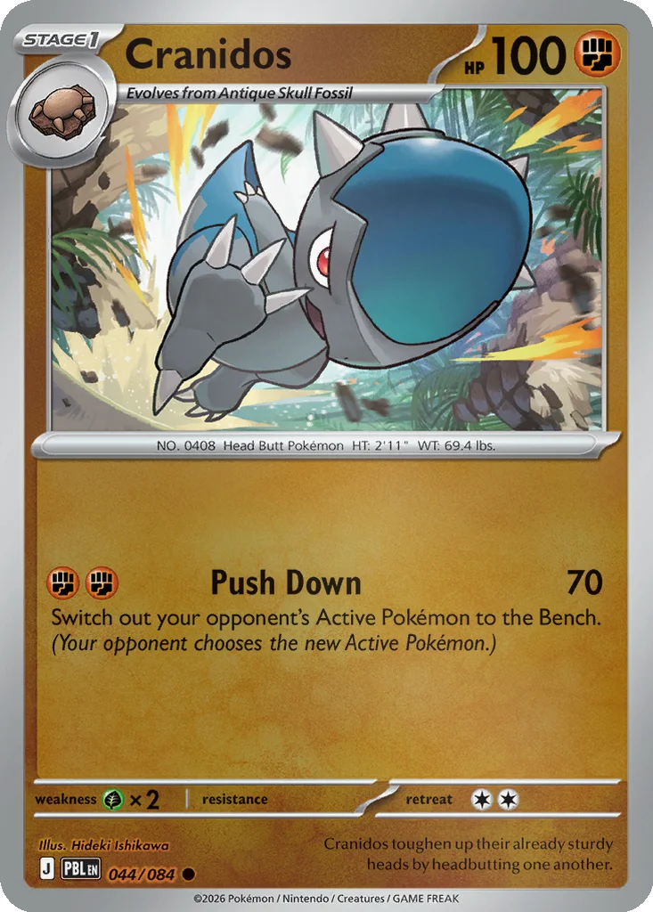 Cranidos 044/084 ME05: Pitch Black (Reverse holo)