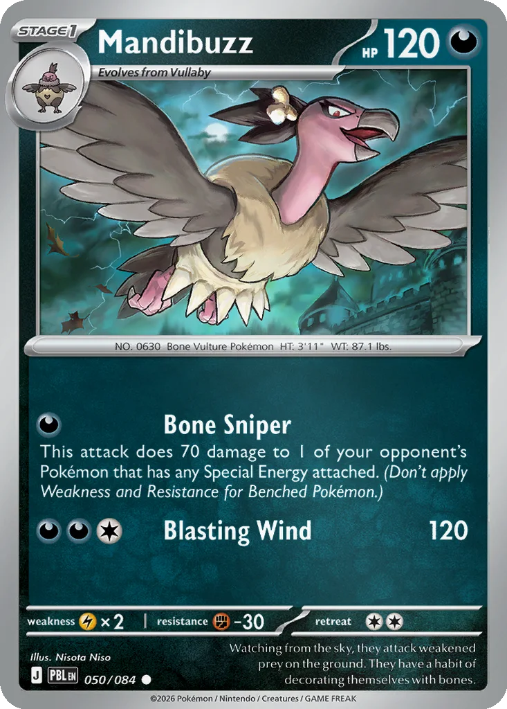 Mandibuzz 050/084 Pitch Black (Reverse holo)