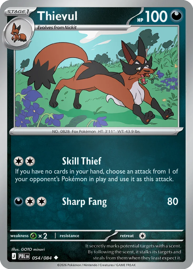 Thievul 054/084 ME05: Pitch Black (Reverse holo)