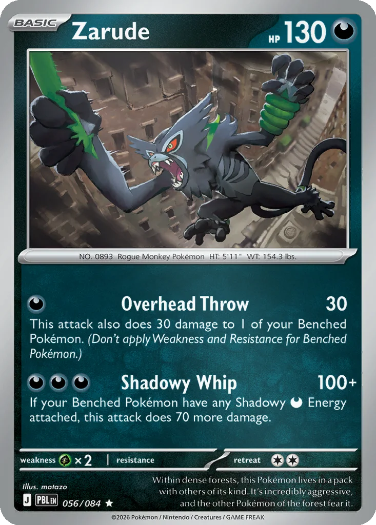 Zarude 056/084 Pitch Black (Reverse holo)