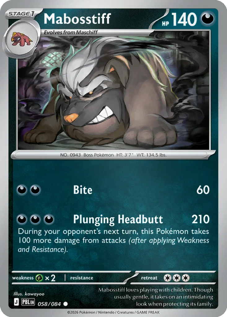 Mabosstiff 058/084 Pitch Black (Reverse holo)