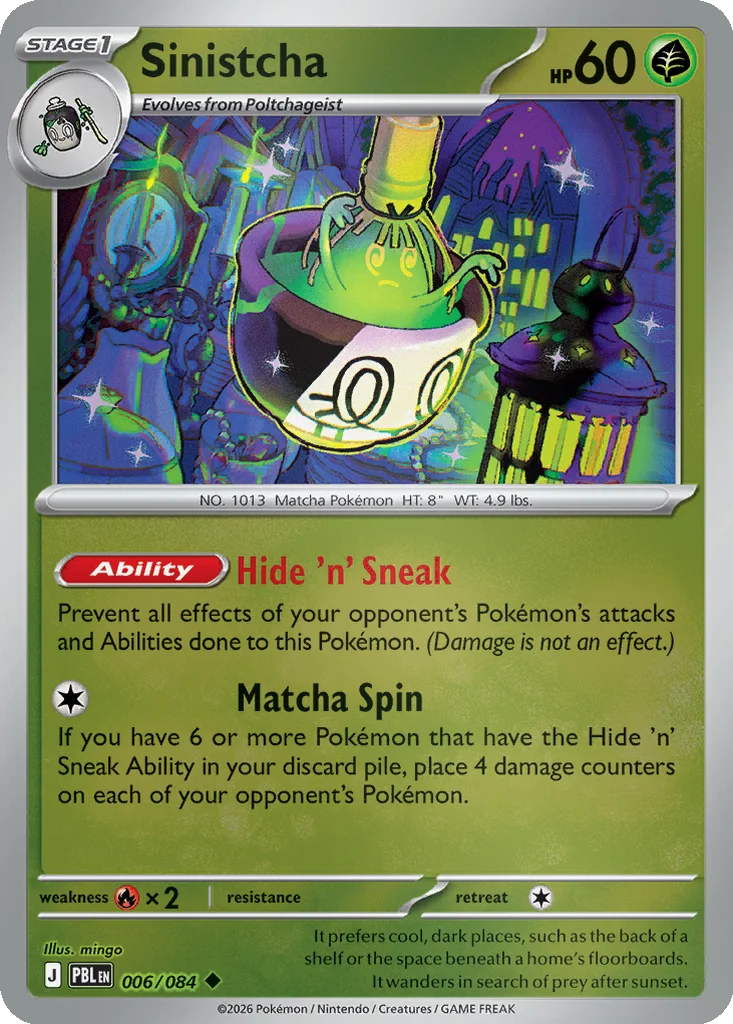 Sinistcha 006/084 ME05: Pitch Black (Reverse holo)