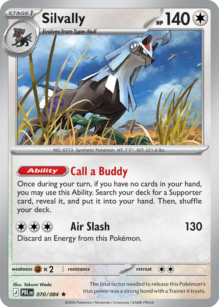 Silvally 070/084 Pitch Black (Build & Battle Deck Non-Holo)