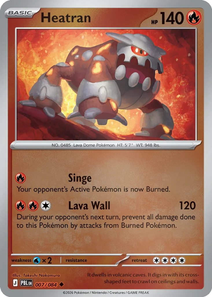 Heatran 007/084 ME05: Pitch Black (Reverse holo)