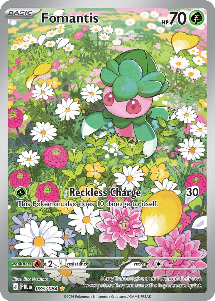 Fomantis 085/084 ME05: Pitch Black (Holo)