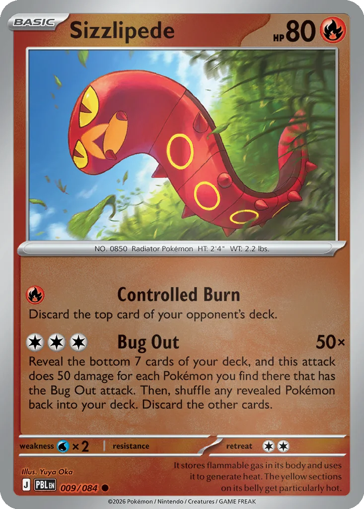 Sizzlipede 009/084 ME05: Pitch Black (Reverse holo)