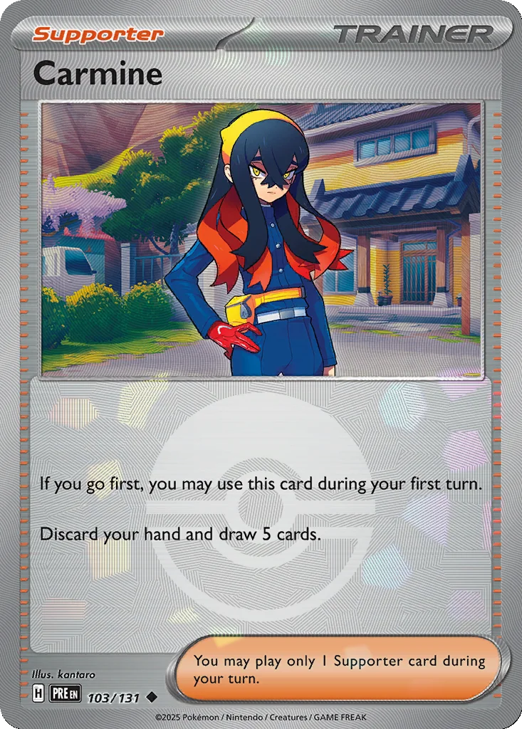 Carmine 103/131 Prismatic Evolutions (Poké Ball holo)