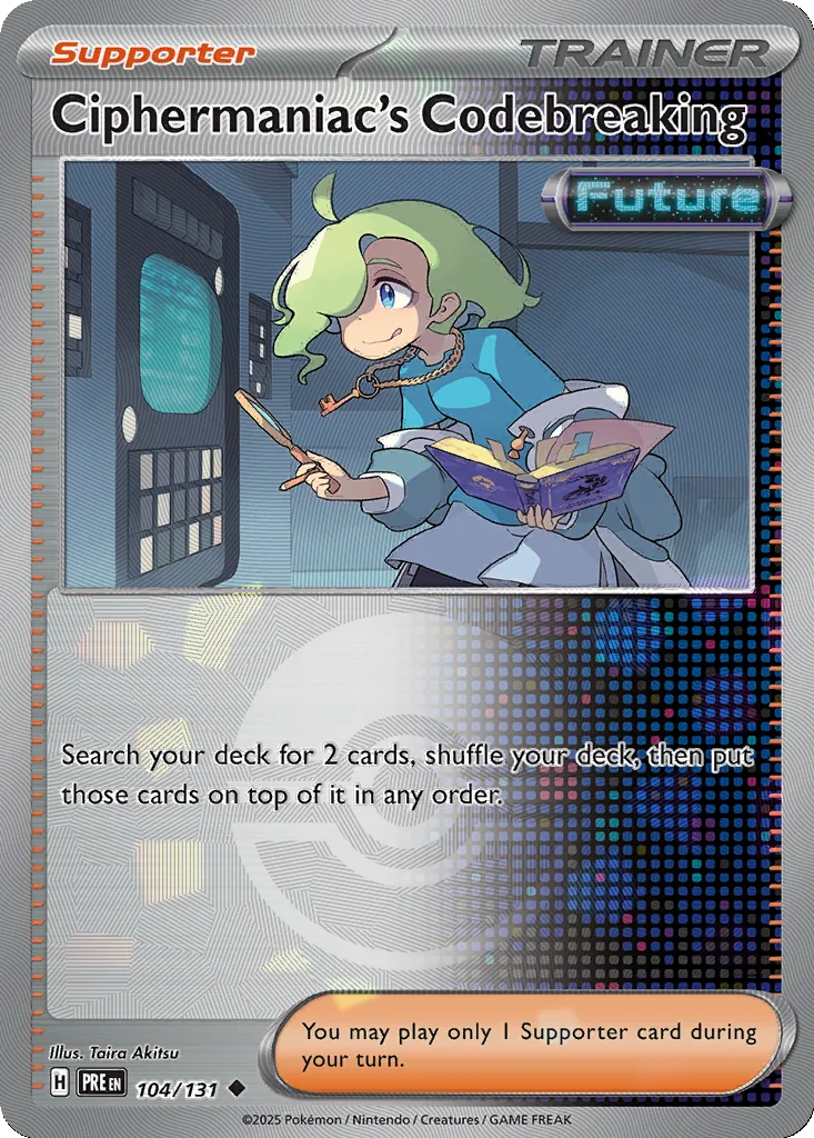 Ciphermaniac's Codebreaking 104/131 Prismatic Evolutions (Poké Ball holo)