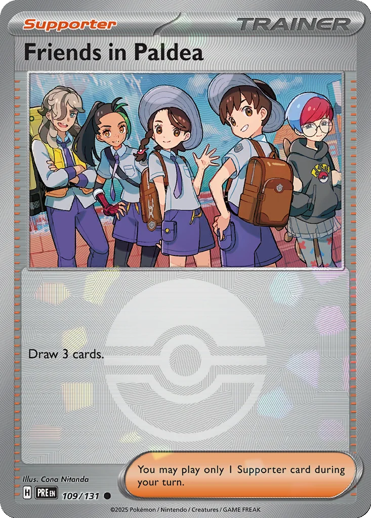 Friends in Paldea 109/131 Prismatic Evolutions (Poké Ball holo)
