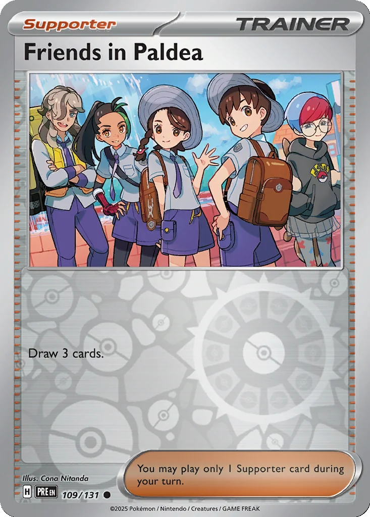 Friends in Paldea 109/131 SV: Prismatic Evolutions (Reverse holo)