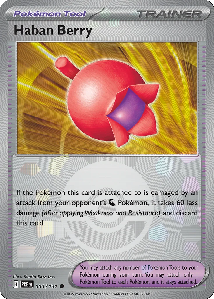 Haban Berry 111/131 Prismatic Evolutions (Poké Ball holo)