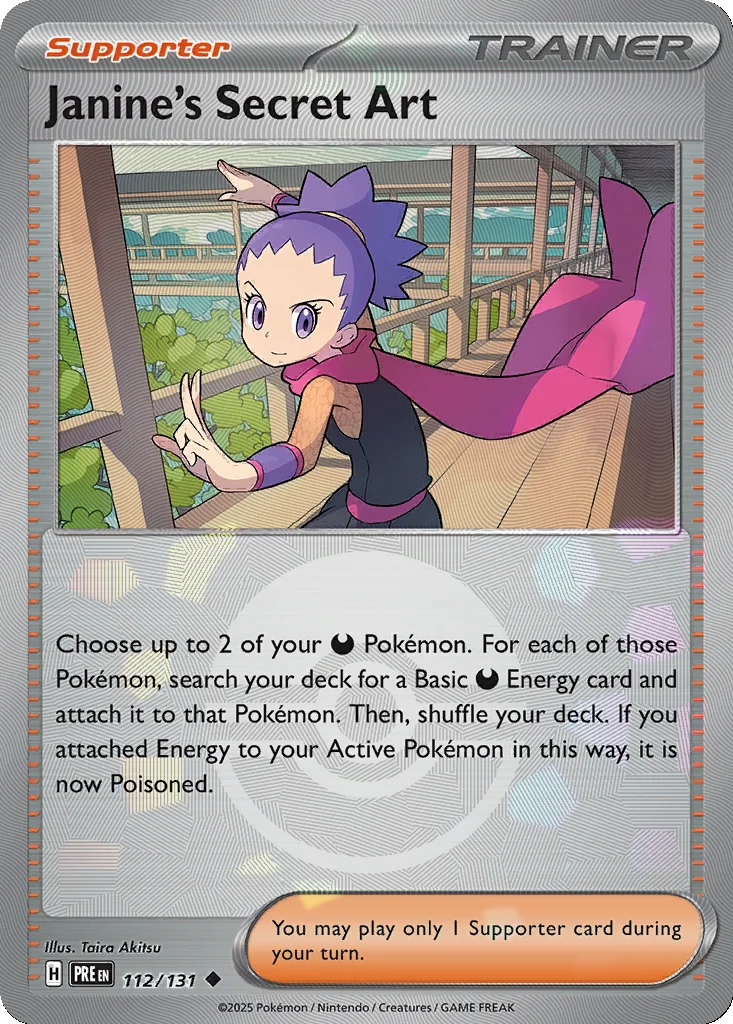 Janine's Secret Art 112/131 Prismatic Evolutions (Poké Ball holo)