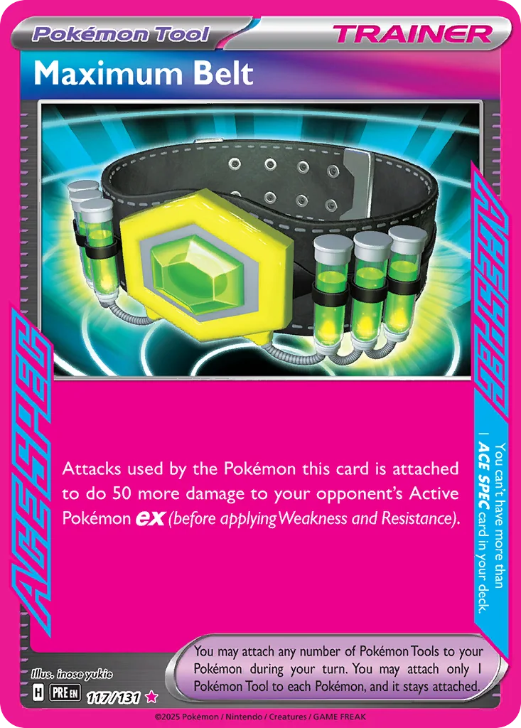 Maximum Belt 117/131 SV: Prismatic Evolutions (Holo)