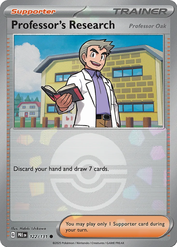 Professor's Research (Professor Oak) 122/131 Prismatic Evolutions (Poké Ball holo)