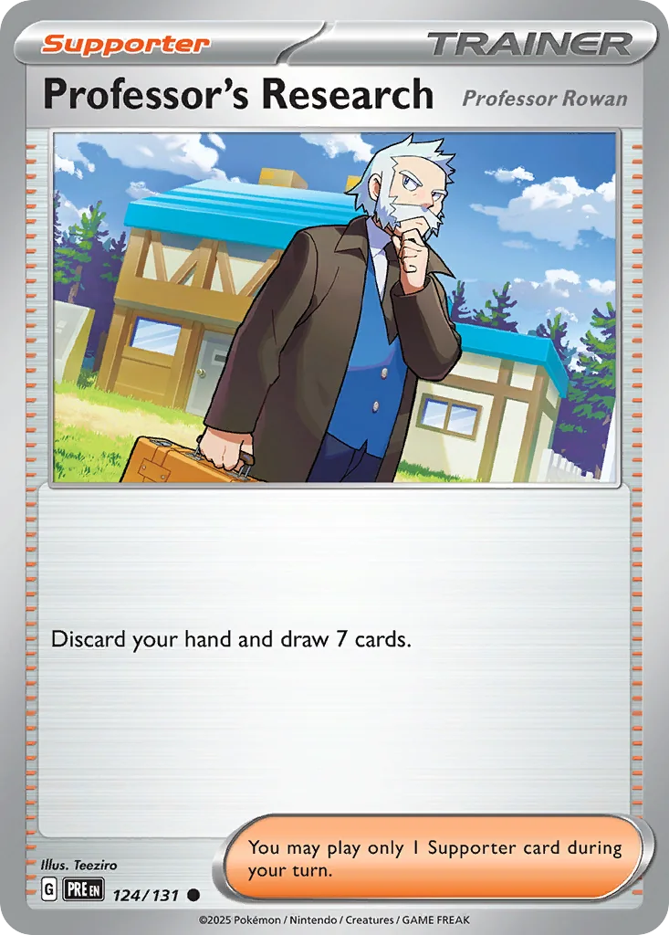 Professor's Research (Professor Rowan) 124/131 SV: Prismatic Evolutions (Normal)