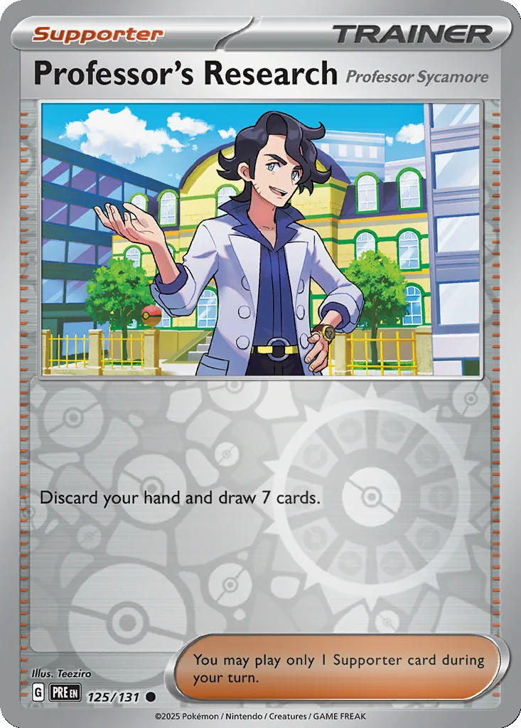 Professor's Research (Professor Sycamore) 125/131 SV: Prismatic Evolutions (Reverse holo)