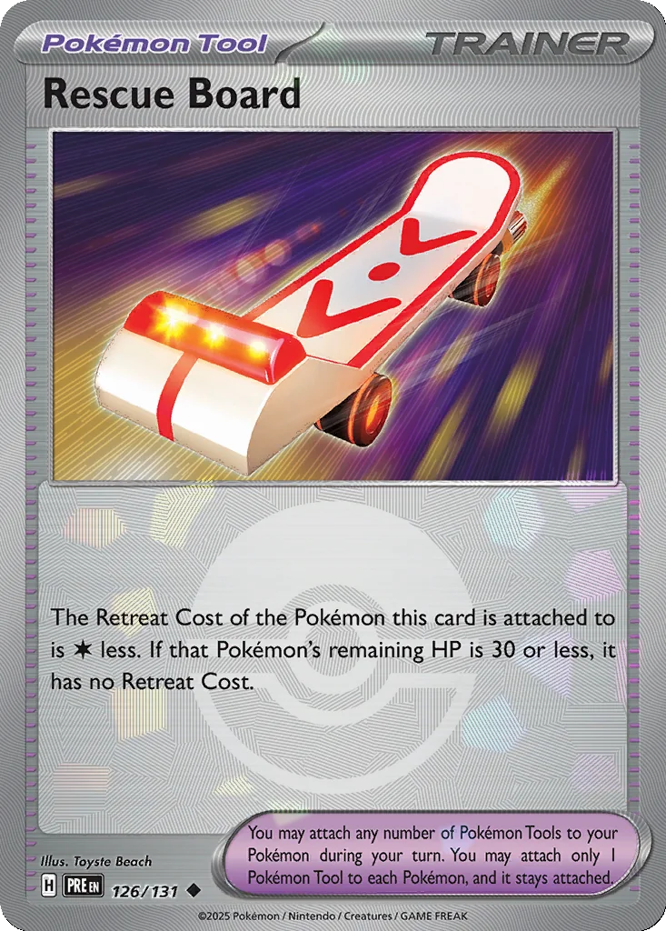 Rescue Board 126/131 Prismatic Evolutions (Poké Ball holo)