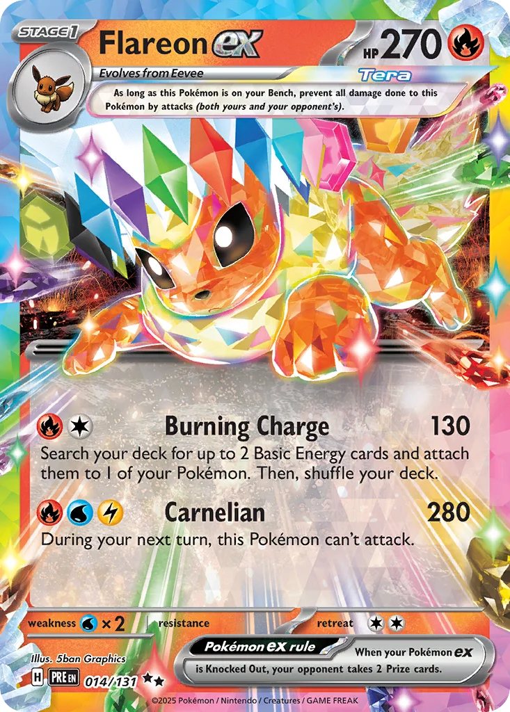 Flareon ex 014/131 SV: Prismatic Evolutions (Holo)
