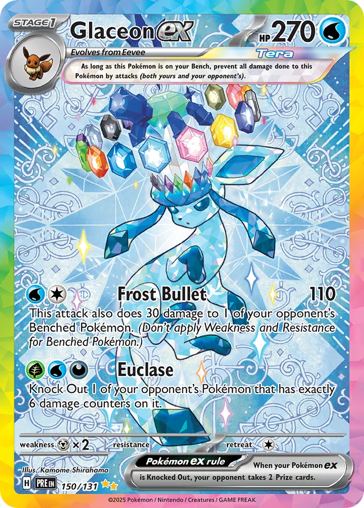 Glaceon ex 150/131 Prismatic Evolutions (Holo)