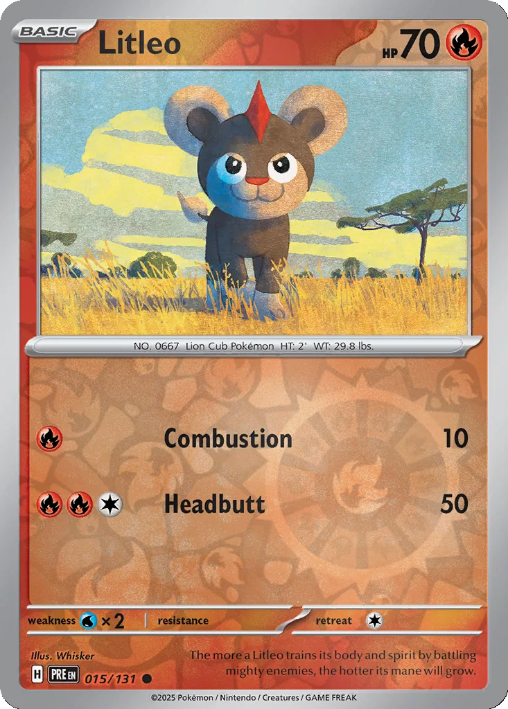 Litleo 015/131 Prismatic Evolutions (Reverse holo)