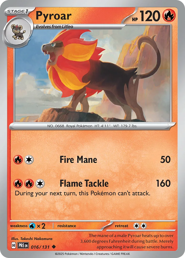 Pyroar 016/131 SV: Prismatic Evolutions (Normal)