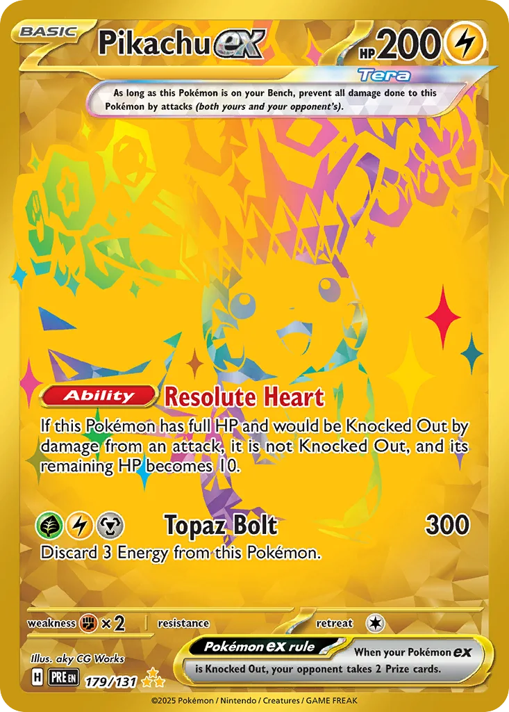 Pikachu ex 179/131 Prismatic Evolutions (Holo)