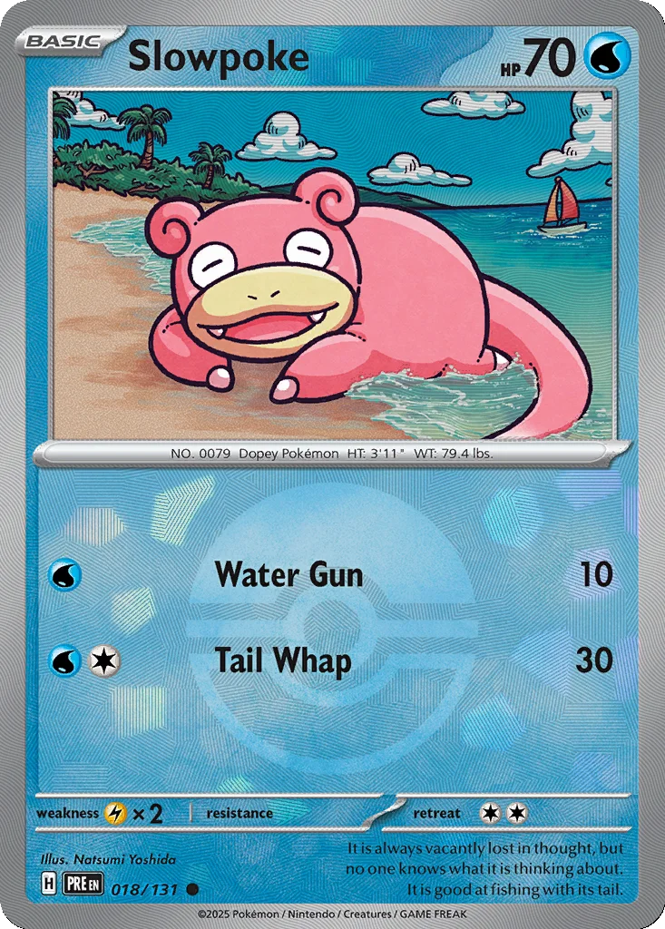 Slowpoke 018/131 Prismatic Evolutions (Poké Ball holo)