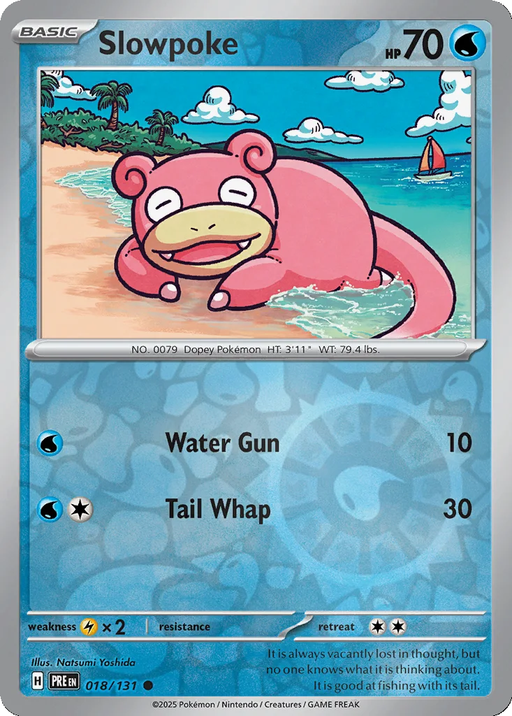 Slowpoke 018/131 Prismatic Evolutions (Reverse holo)