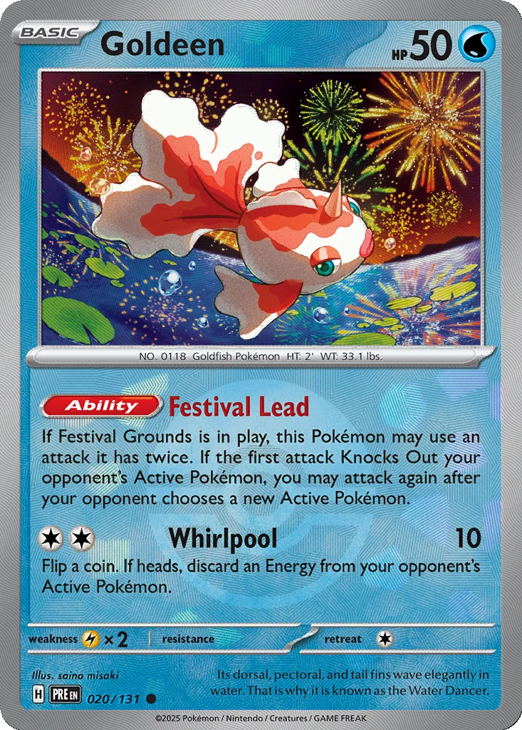 Goldeen 020/131 Prismatic Evolutions (Poké Ball holo)