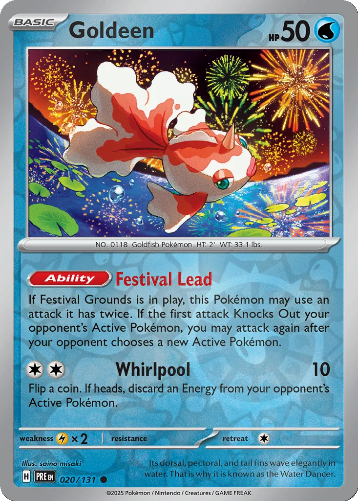 Goldeen 020/131 SV: Prismatic Evolutions (Reverse holo)
