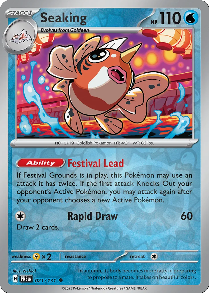 Seaking 021/131 SV: Prismatic Evolutions (Reverse holo)