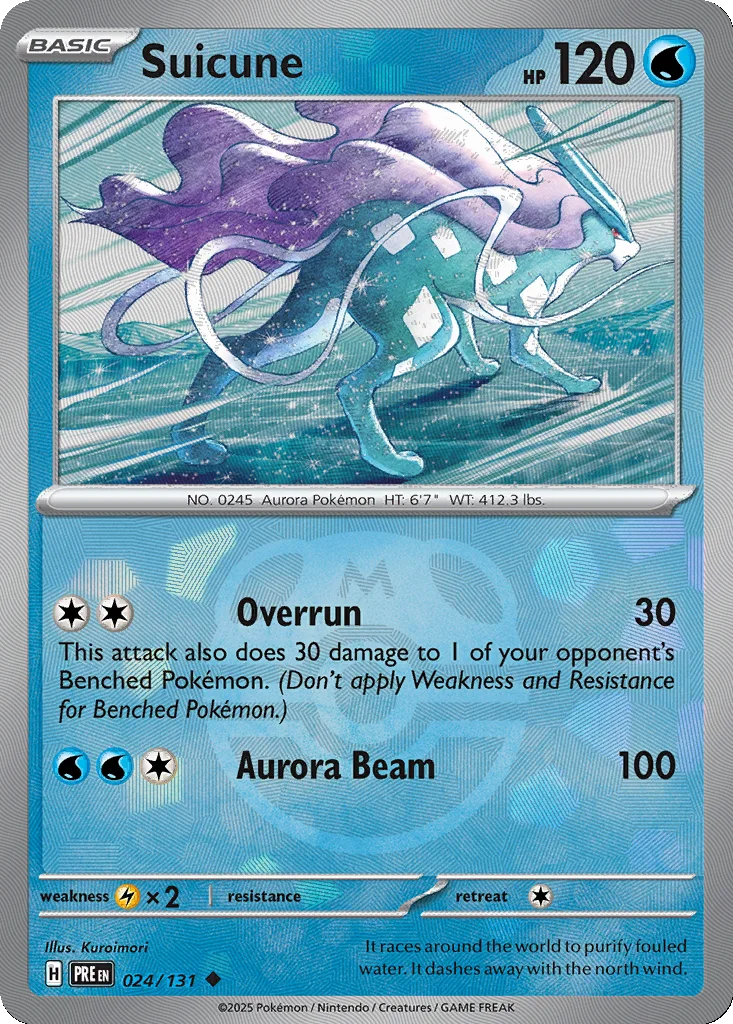 Suicune 024/131 Prismatic Evolutions (Master Ball holo)