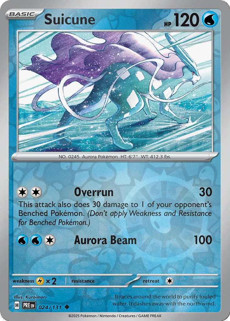 Suicune 024/131 SV: Prismatic Evolutions (Reverse holo)