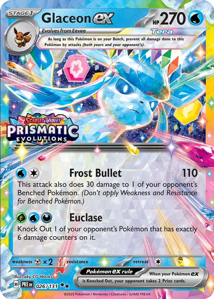 Glaceon ex 026/131 Prismatic Evolutions (Expansion Stamp)