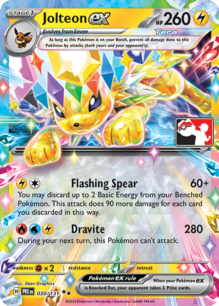 Jolteon ex 030/131 Prismatic Evolutions (Play! Pokémon)