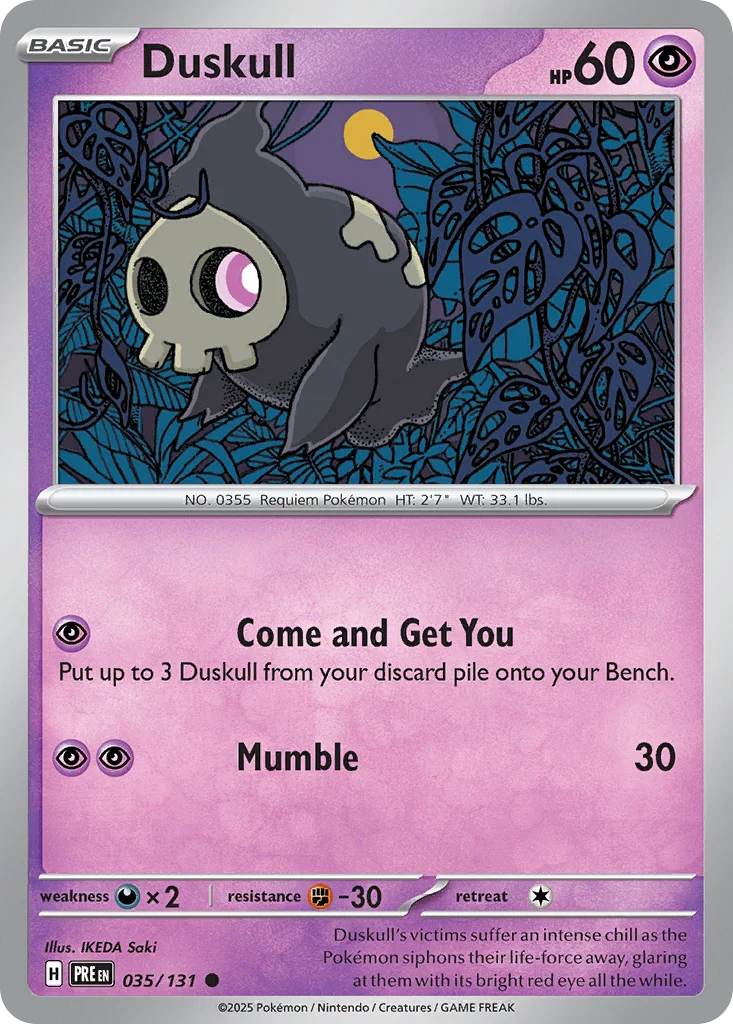 Duskull 035/131 SV: Prismatic Evolutions (Normal)