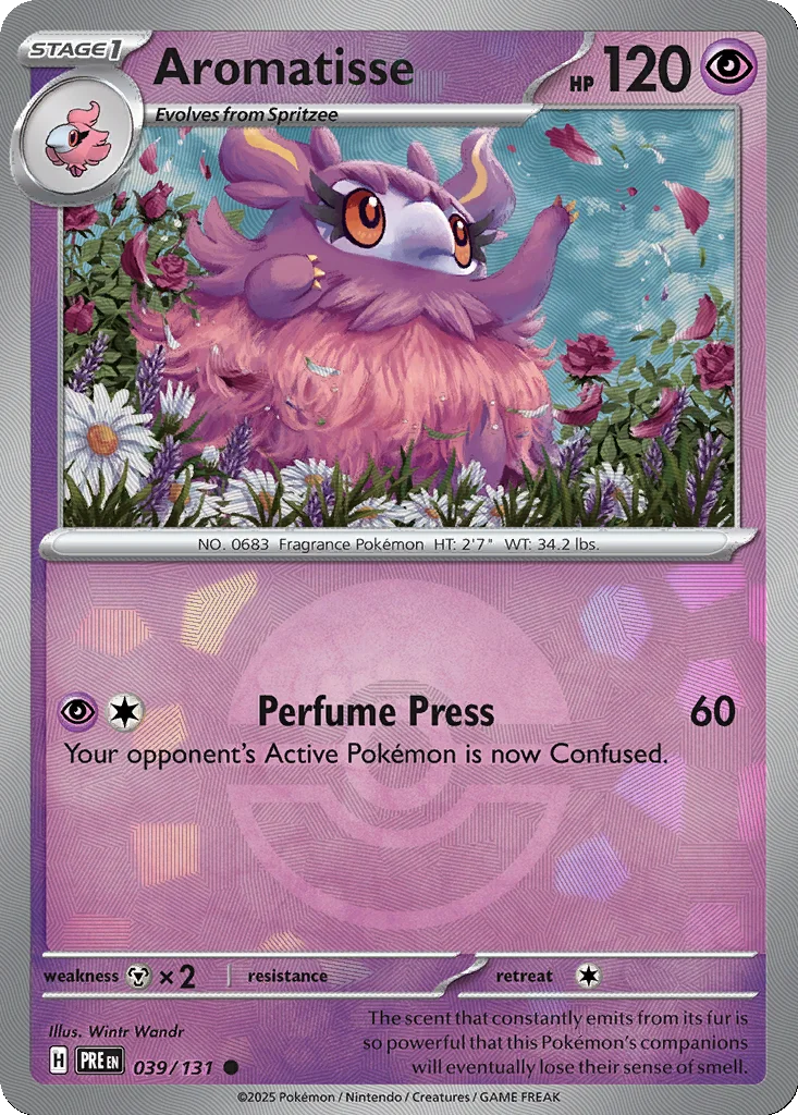 Aromatisse 039/131 Prismatic Evolutions (Poké Ball holo)
