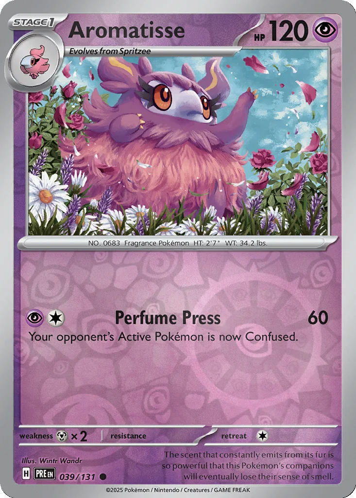 Aromatisse 039/131 Prismatic Evolutions (Reverse holo)