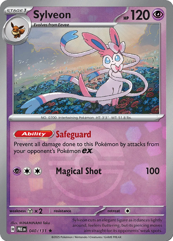 Sylveon 040/131 Prismatic Evolutions (Poké Ball holo)