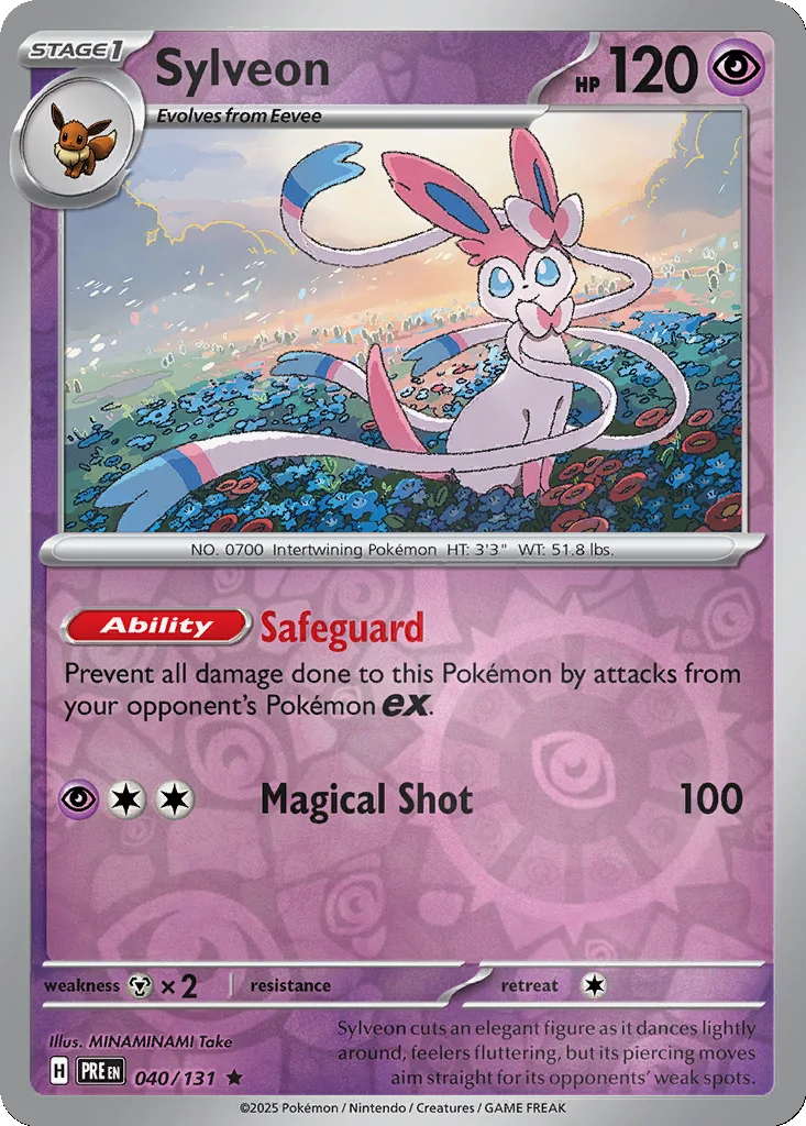 Sylveon 040/131 Prismatic Evolutions (Reverse holo)