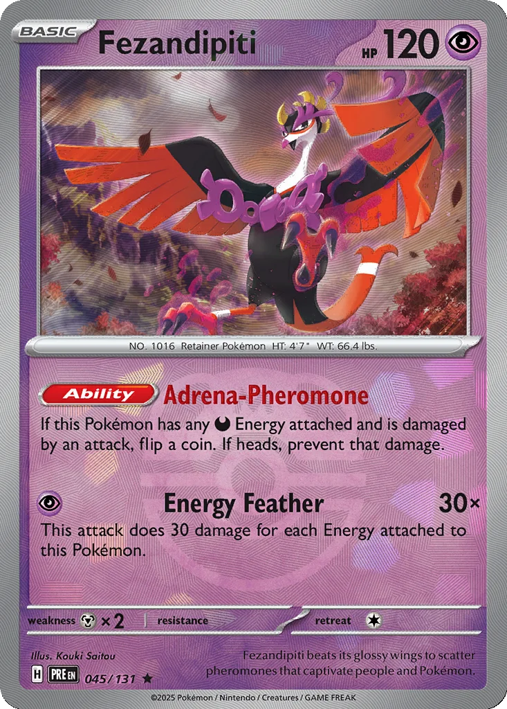 Fezandipiti 045/131 Prismatic Evolutions (Master Ball holo)