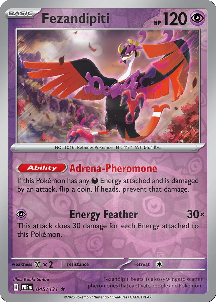 Fezandipiti 045/131 SV: Prismatic Evolutions (Reverse holo)