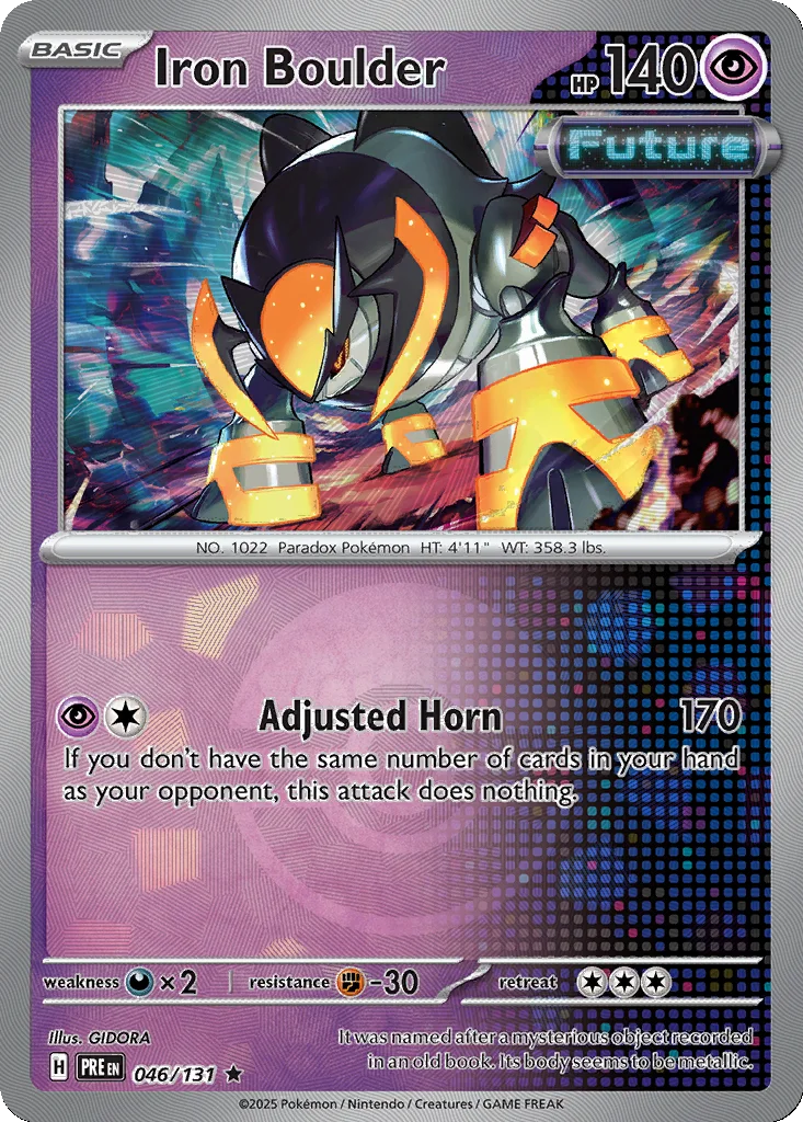 Iron Boulder 046/131 Prismatic Evolutions (Poké Ball holo)