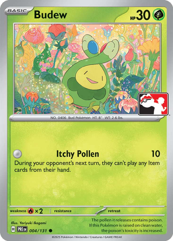 Budew 004/131 Prismatic Evolutions (Play! Pokémon)