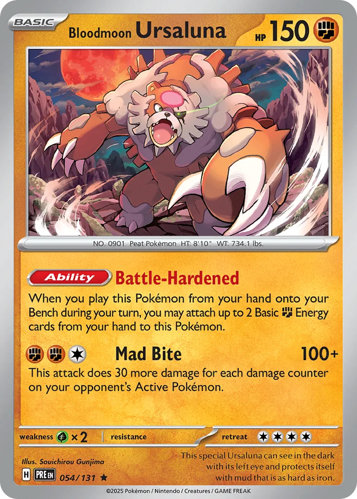 Bloodmoon Ursaluna 054/131 SV: Prismatic Evolutions (Holo)