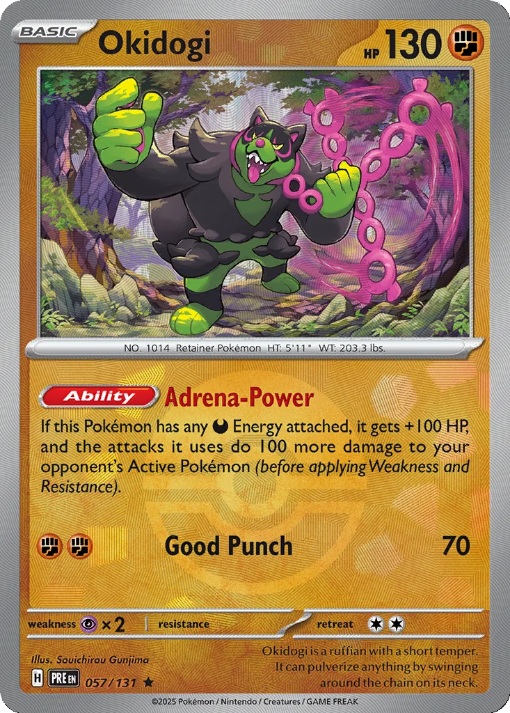Okidogi 057/131 Prismatic Evolutions (Poké Ball holo)