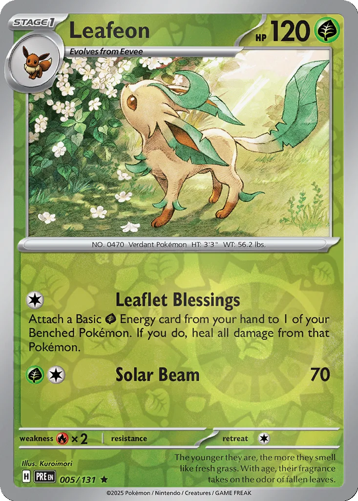 Leafeon 005/131 Prismatic Evolutions (Reverse holo)