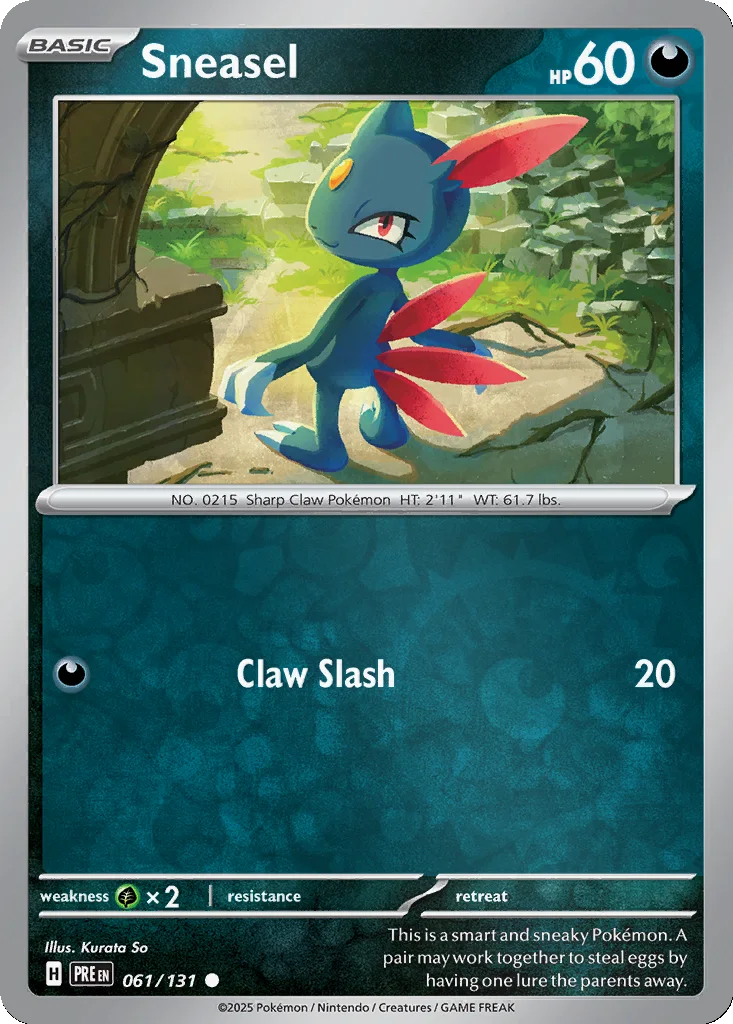 Sneasel 061/131 Prismatic Evolutions (Reverse holo)