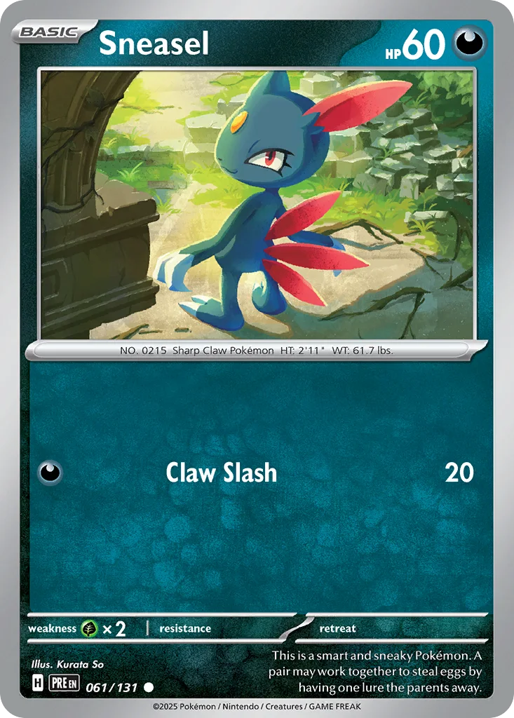Sneasel 061/131 SV: Prismatic Evolutions (Normal)